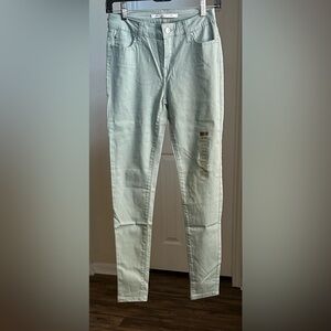 Celebrity Pink Sage Green Skinny Jeans NWT